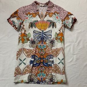 Marie Oliver Colorful Floral and Geometric dress